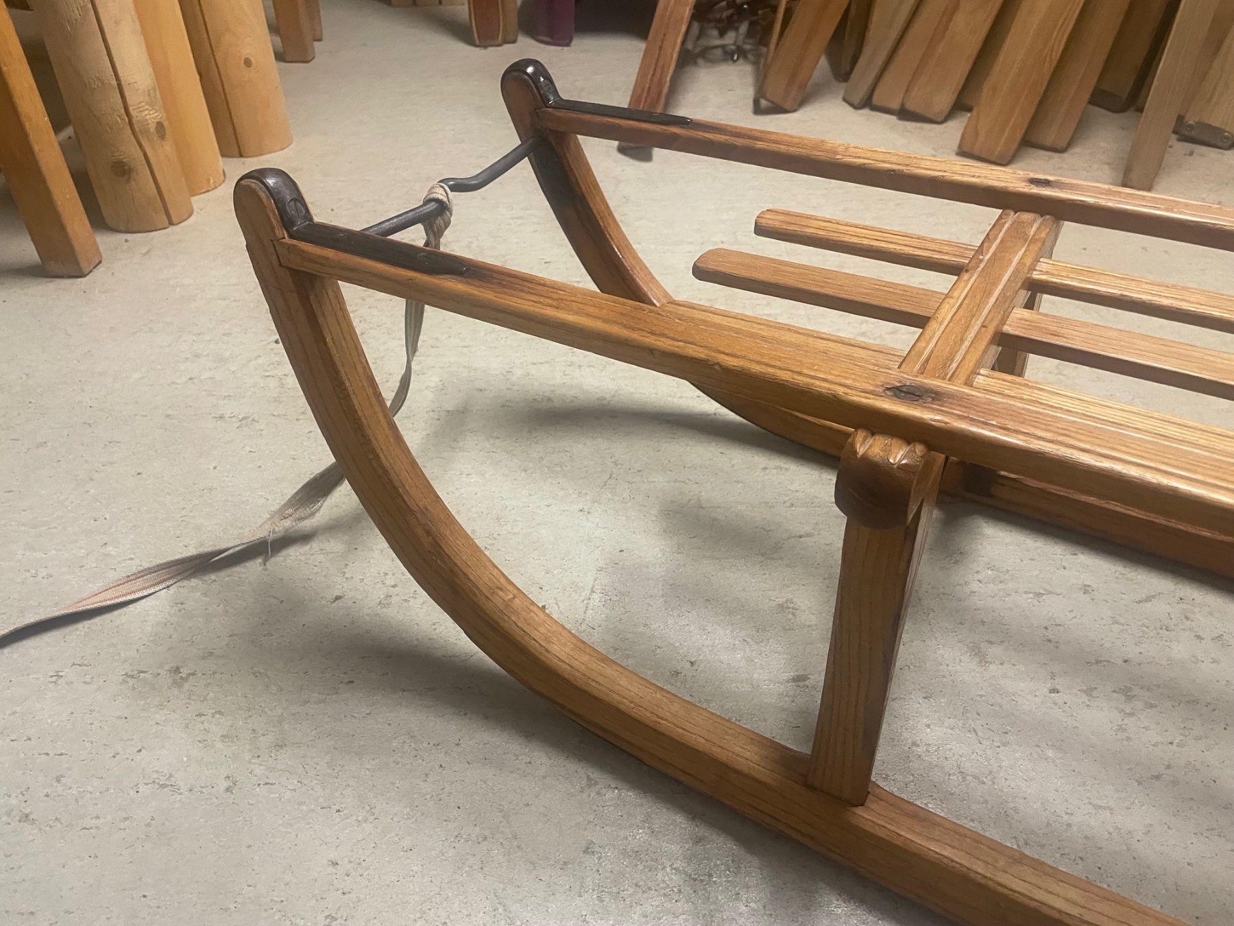 Schlitteln: Schlitten, gut erhaltener Schlitten, ca. 100 cm – Gebraucht aus Menziken von fiat-500 4