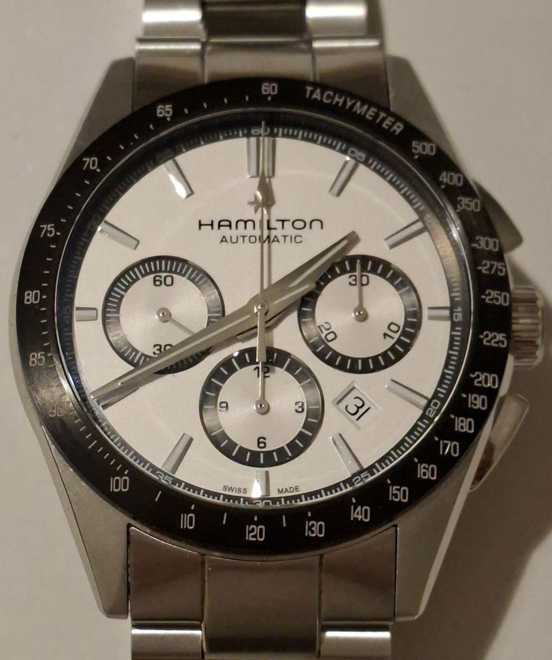 Hamilton Orologi: Automatik Chronograph Hamilton Jazzmaster Performer 42mm – Nuovo (secondo la descrizione) da Thun venduto da draught