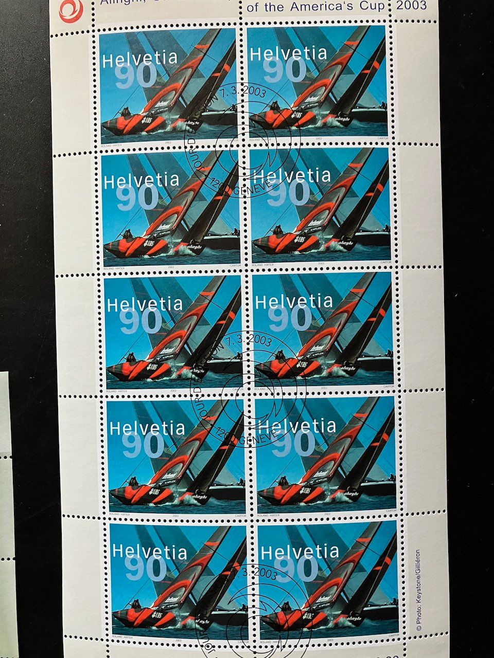 Tutti i francobolli: Lot 2003 Kleinbögen und Blocks mit ET – Usato da Nesslau venduto da zueri6 2