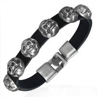Gothic / Skull Lederarmband / Bracelet