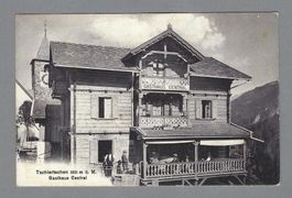 1925, TSCHIERTSCHEN, GASTHAUS CENTRAL, BELEBT.