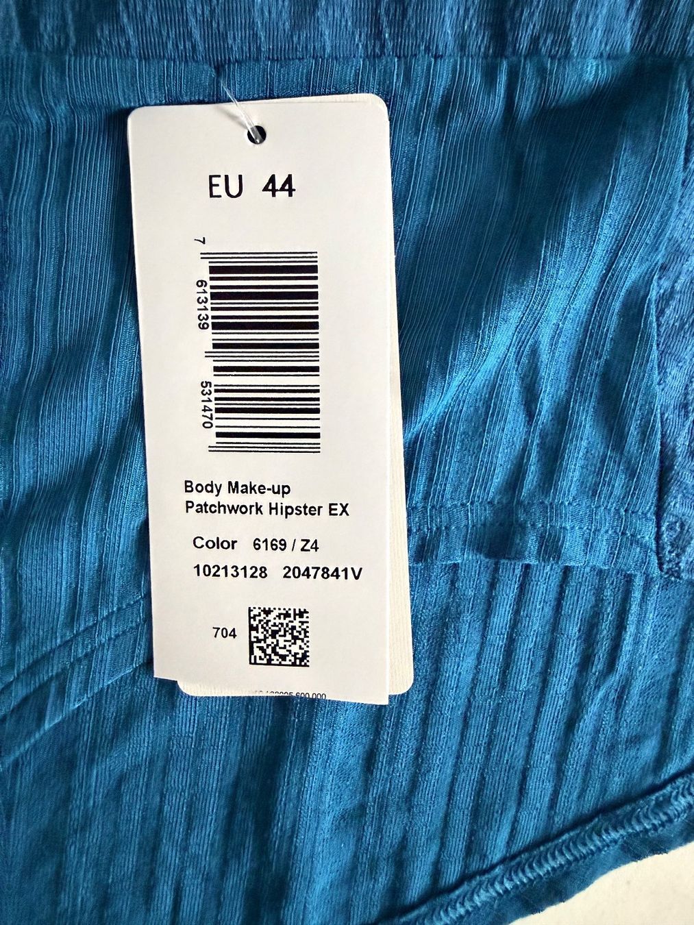 Triumph Altra biancheria intima: TRIUMPH, Hipster BODY MAKE-Up Patchwork, Grösse 44, Türkis – Nuovo e nell'imballaggio originale da Rudolfstetten venduto da gst_g7xl 1