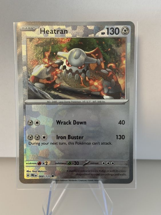 Pokemon - Prismatic Evolution Heatran 068 Masterball (Neu (gemäss ...