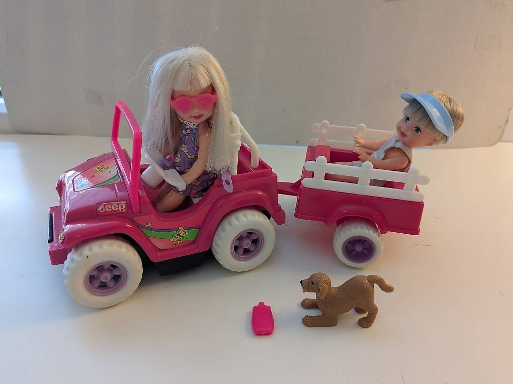 Bambole: Barbie Shelly / Kelly Jeep – Usato da Wettingen venduto da S_Runa