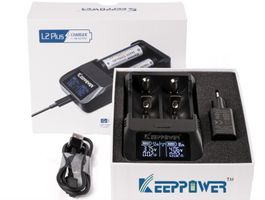 Chargeur Li-Ion Keeppower L2 Plus – 2-Schacht USB-Lader