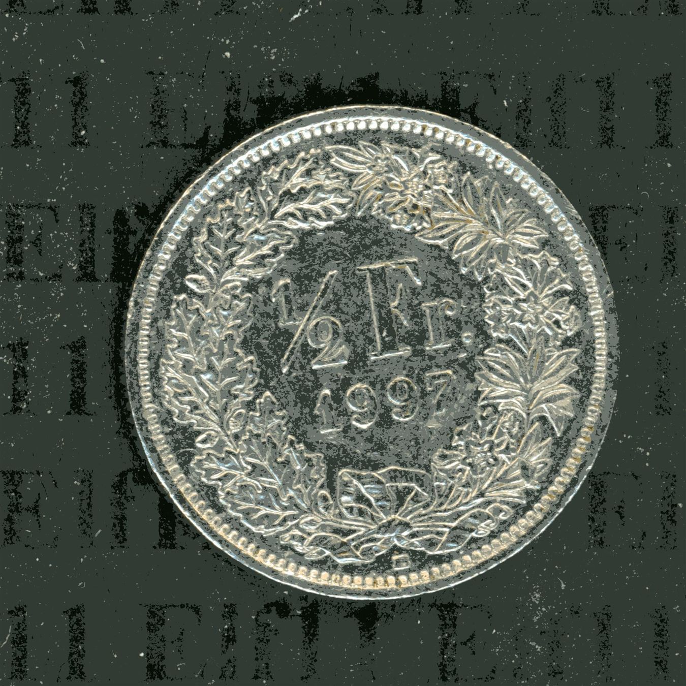 Tutti le monete: CHF___0.50 1997 -vz 50 Rappen – Usato da Widnau venduto da Elf11