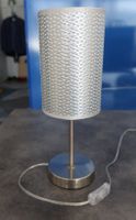 Tischlampe Lucide Moda, silber, E27, 38cm hoch, Ø 13cm - NEU