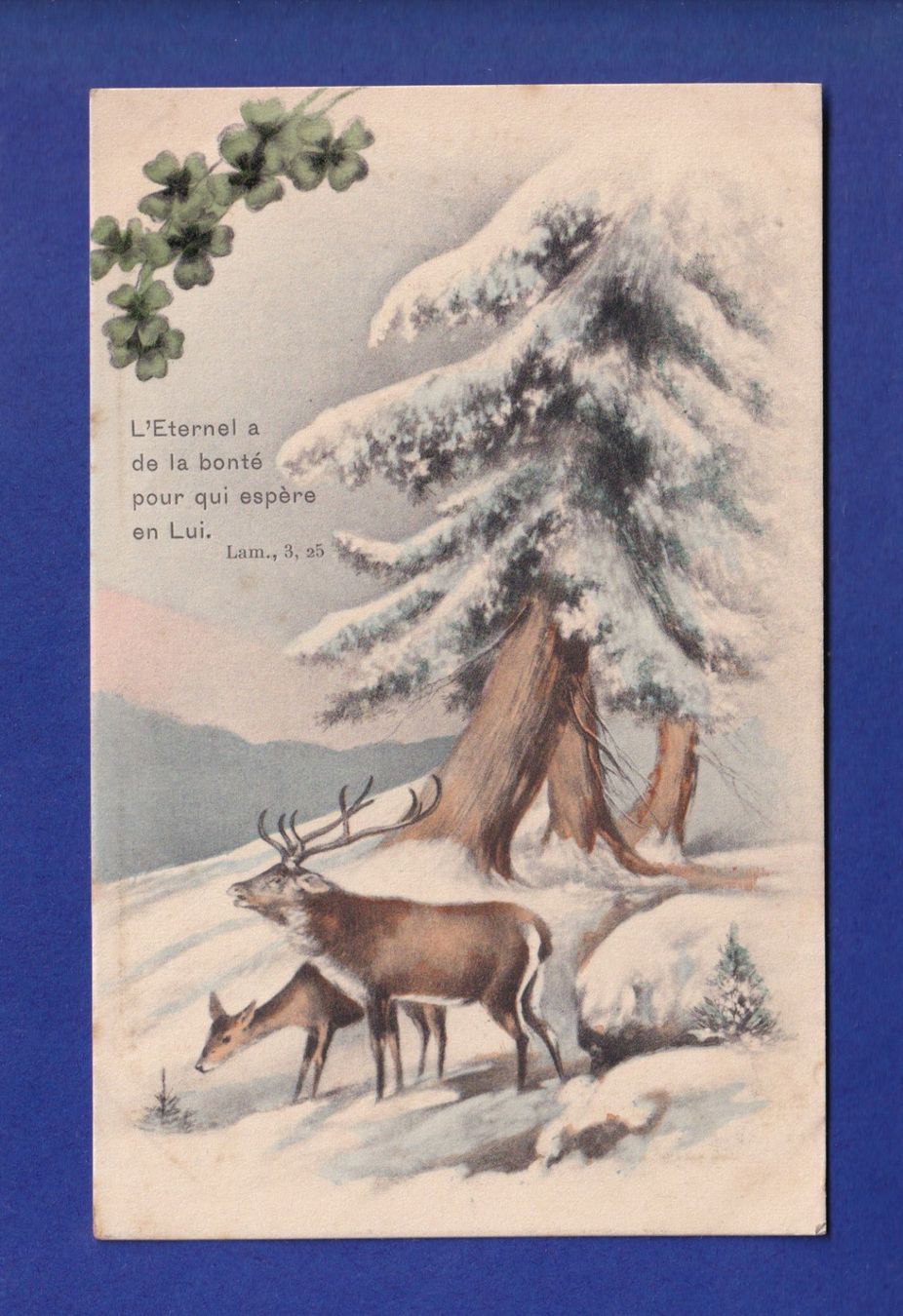 Ansichtskarten: CERF et BICHE - Verset – Gebraucht aus Pully von nicecards-shop