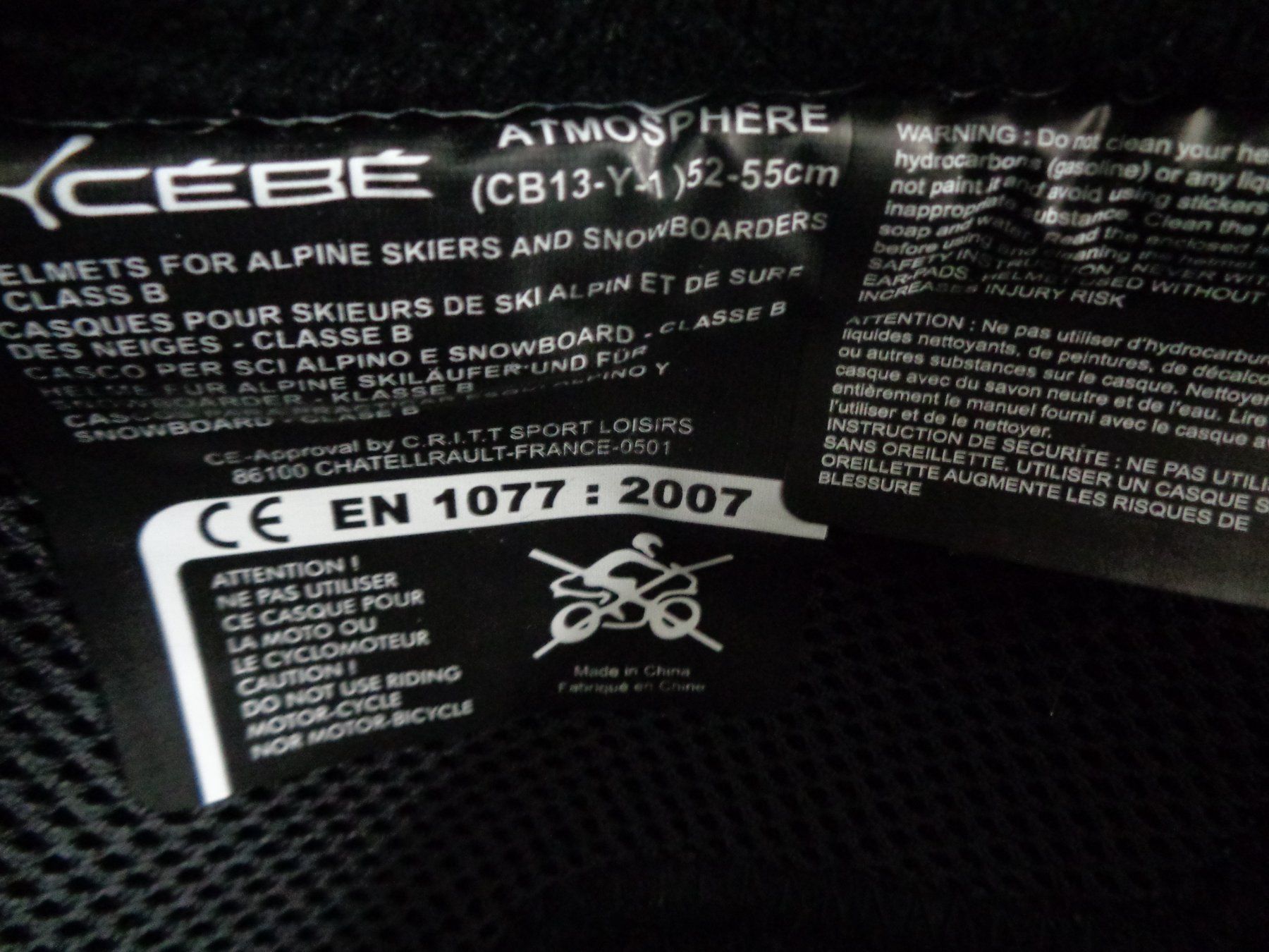 Caschi: Ski-Helm von CEBE GR.52-55 CM. NEU – Nuovo e nell'imballaggio originale da Rotkreuz venduto da Samballi 2
