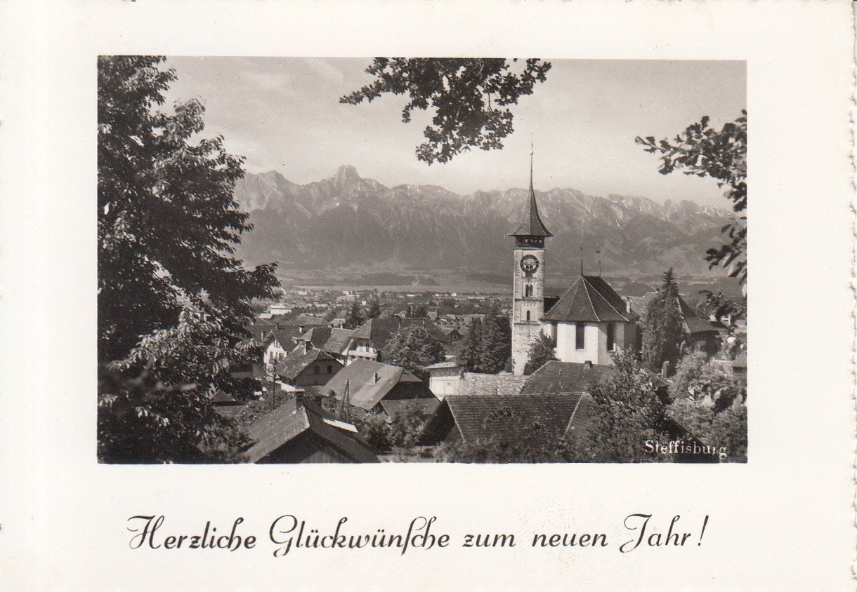 Cartoline postali: Steffisburg Minikarte, ca. 1945 – Usato da Bürglen TG venduto da StampGraf