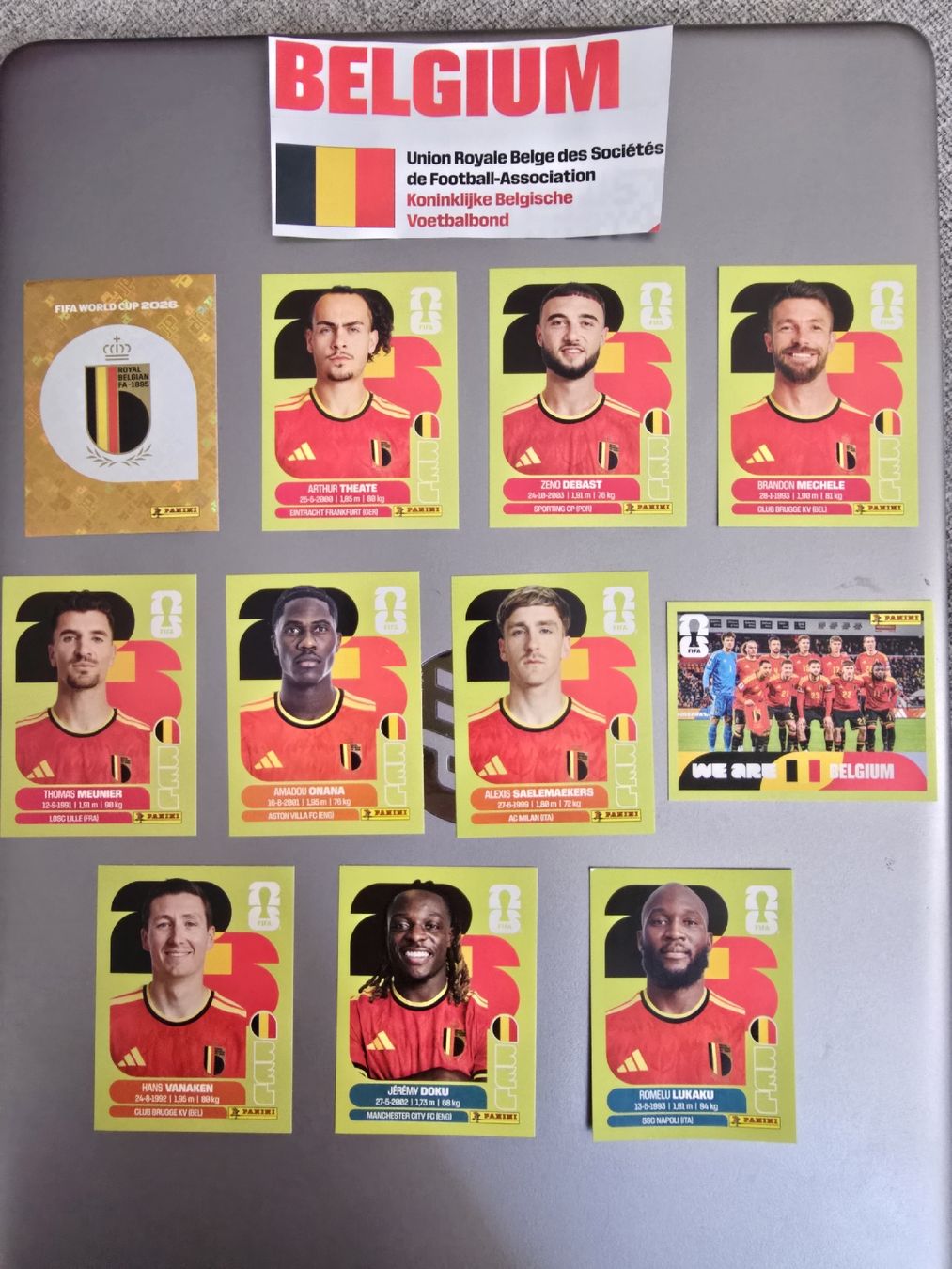 Panini Sammelbilder & Trading cards: Belgien Panini WM 2026 – Neu (gemäss Beschreibung) aus Zürich von TutNixCH