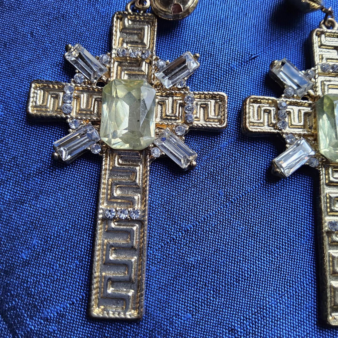Orecchini pendenti & Orecchini a lobo: Vintage festliche Kreuz Ohrhänger – Usato da Zürich venduto da helsan 3