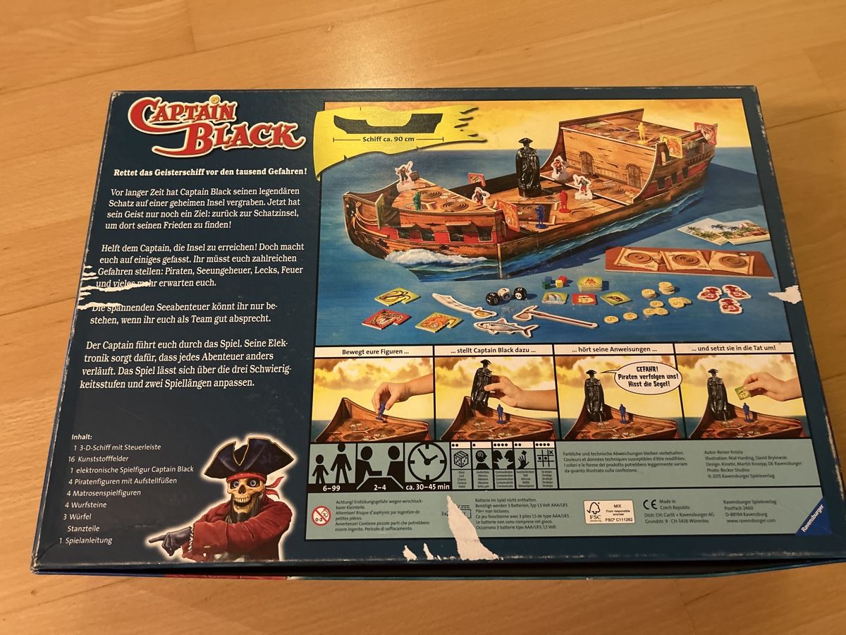 Ravensburger Spiele: Captain Black - Elektronisches Brettspiel – Gebraucht aus Winterthur von simi82 1