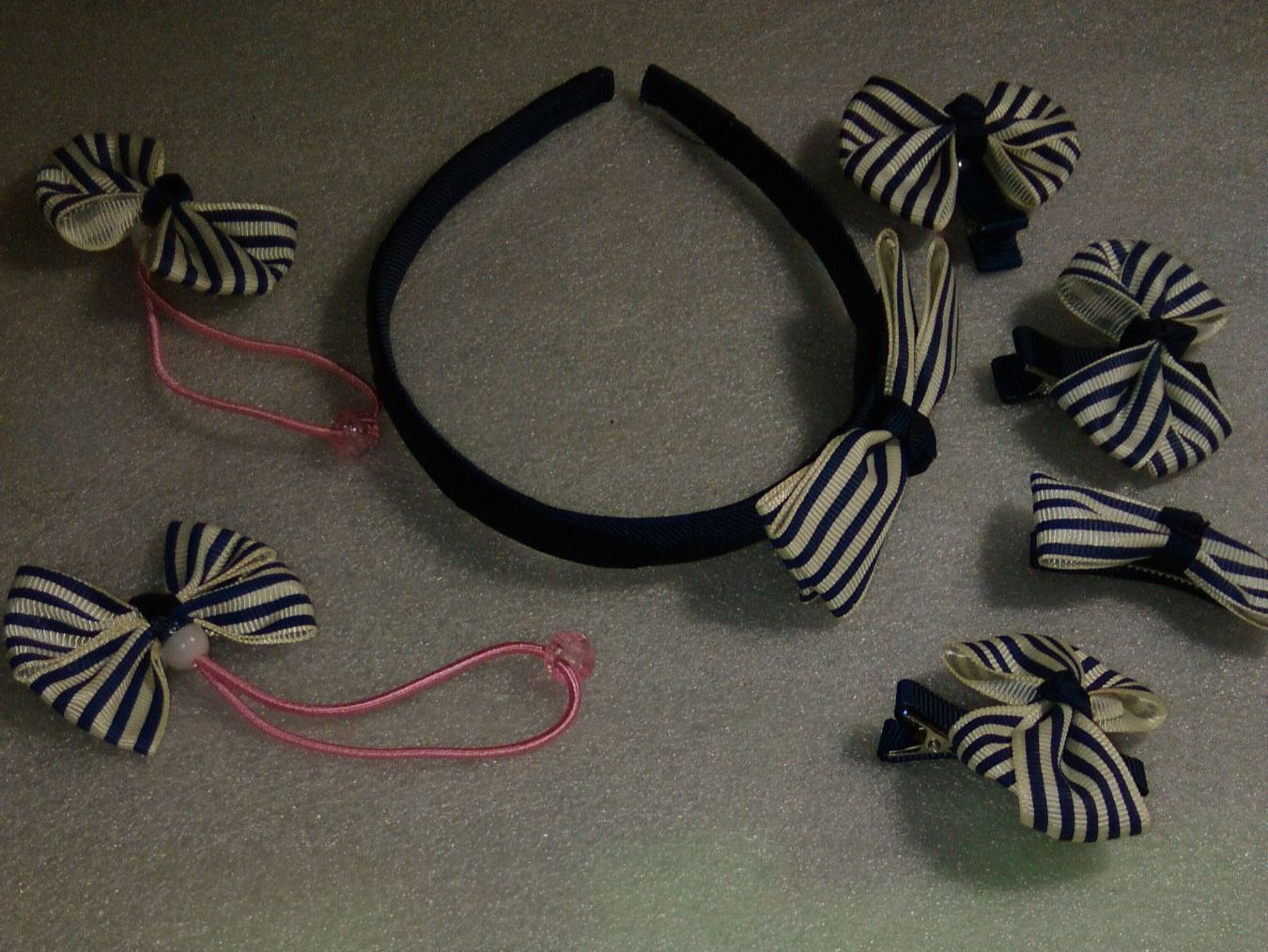 Accessori per capelli: HAARSCHMUCK,,,DUCKELBLAU UND WEISS,,7 TEILIG – Nuovo (secondo la descrizione) da Basel venduto da bijoutrie_4