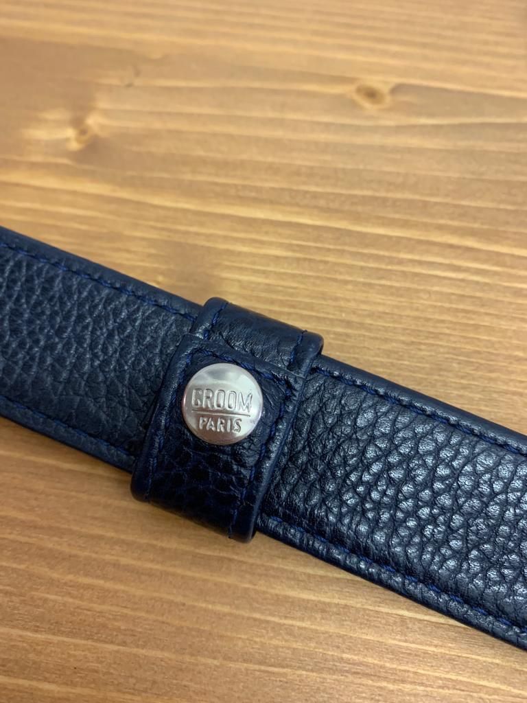 Cinture: GROOM PARIS Gürtel dunkelblau – Usato da Fislisbach venduto da KolibriSecondhand 3