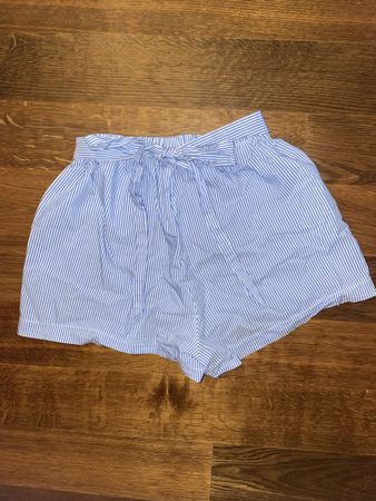 Gestreifte Kurze Hose, xs-s mit Gürtel/ Band 