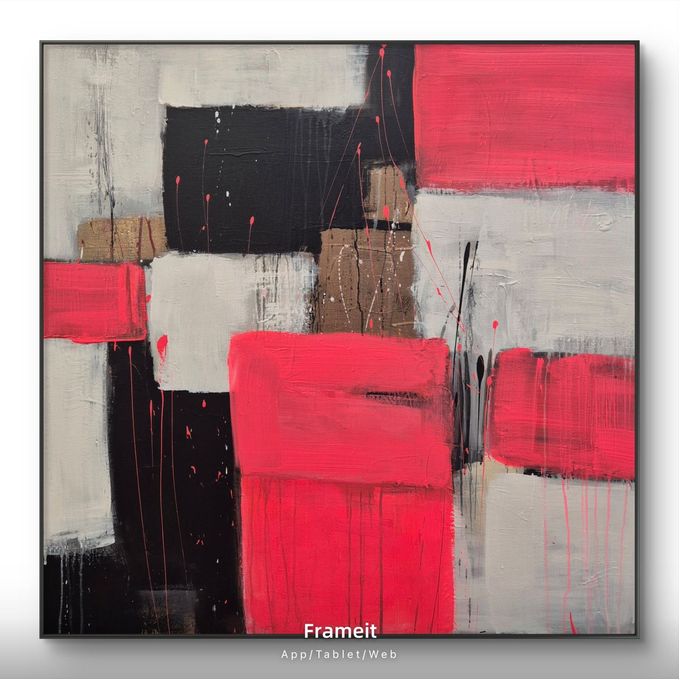 Dipinti: Originales abstraktes Bild 90x90cm – Nuovo (secondo la descrizione) da Urdorf venduto da Contra8 2