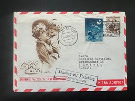 1949 3. Ballonpost A Reutte Bregenz Augsburg D        (G855)
