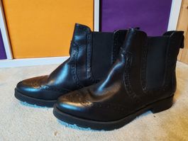 Schwarze Lederstiefeletten von Bullboxer, Grösse 41 👍