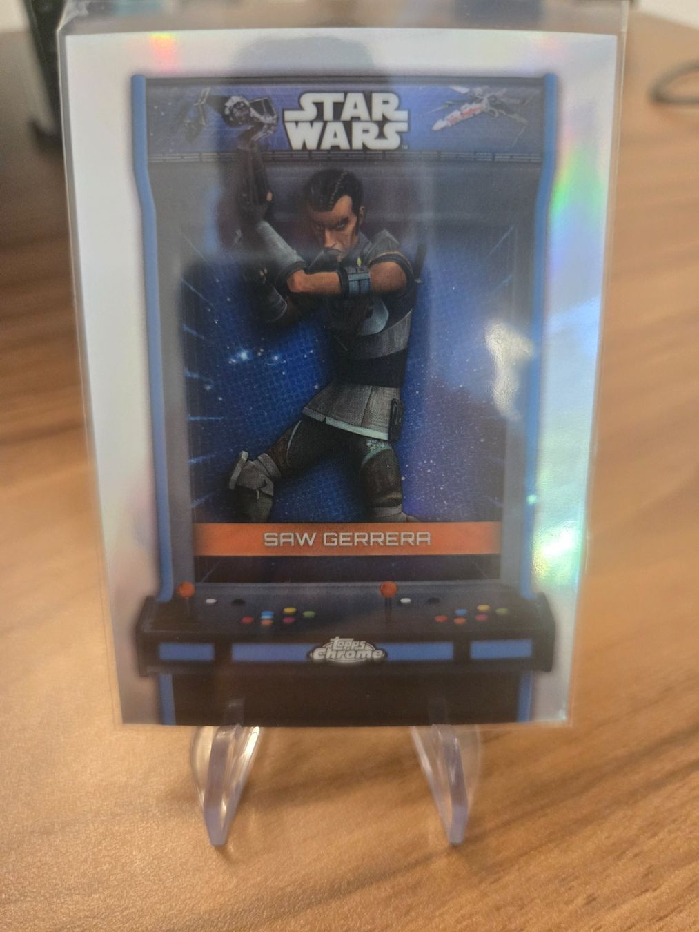 Star Wars Sammelbilder & Trading cards: Star Wars Chrome Saw Gerrera Bonus Stage Card – Gebraucht aus Pregassona von med_fk22