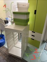 IKEA Regal weiss mit Boxen in gutem Zustand