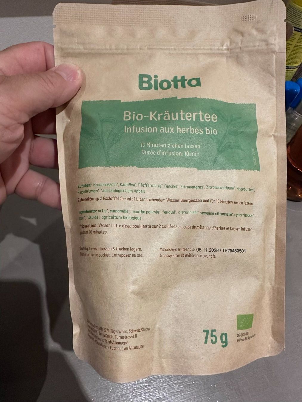 Biotta Cibi & Specialità: Biotta infusion aux herbes bio – Nuovo e nell'imballaggio originale da Genève venduto da jpcardinaux 1