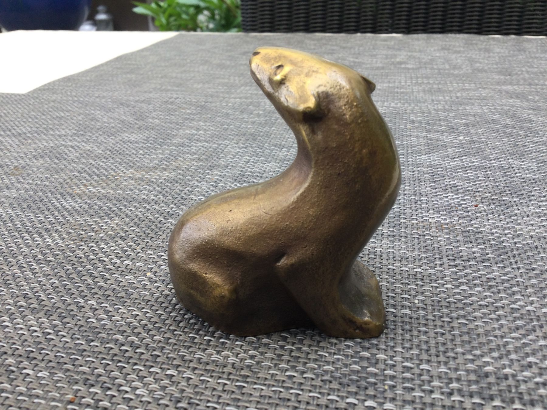 Bag Turgi Statuette: Bronzefigur Otter, Bag Turgi – Usato da Schönenberg ZH venduto da anpfi