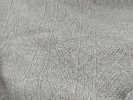 Designer Jersey Wollstoff 1.80x2.20m hafer - braun mélange
