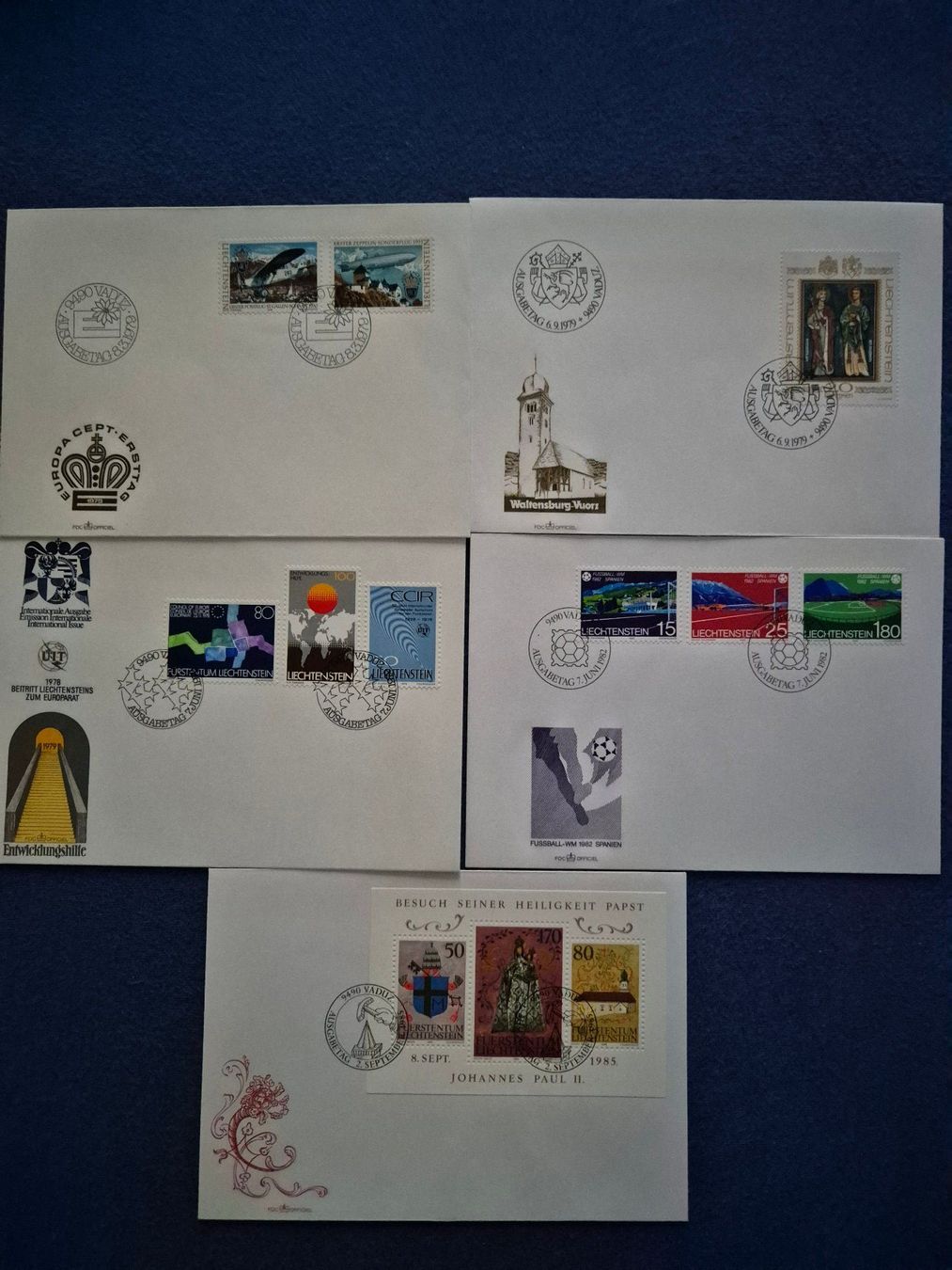 Tous les timbres: Ersttagsbriefe FL – D'occasion à Steinhausen par Scrashel
