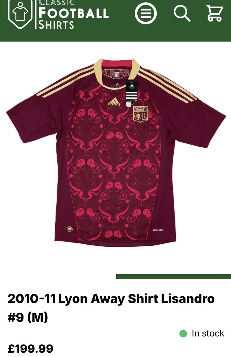 Adidas Canottiere & Pantaloni: Olympique Lyonnais Trikot Lisandro #9 2010/11 – Nuovo (secondo la descrizione) da Bern venduto da BigBeat 6