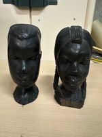 2x Sculptures africaines en bois, faites à la main!