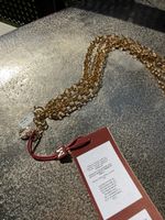 Max Mara Studio gold necklace with tassel new