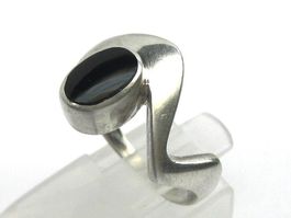 Ring Silber 925 Onyx Gr. 57