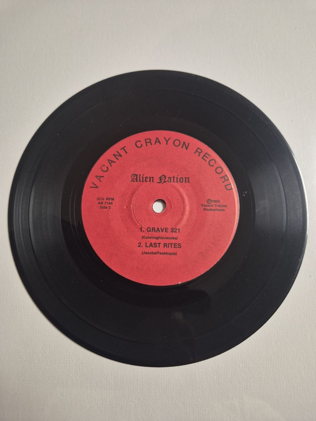 Dischi in vinile: Alien Nation  - Anhedonia - Single 7  – Nuovo (secondo la descrizione) da Uster venduto da newwave0 3