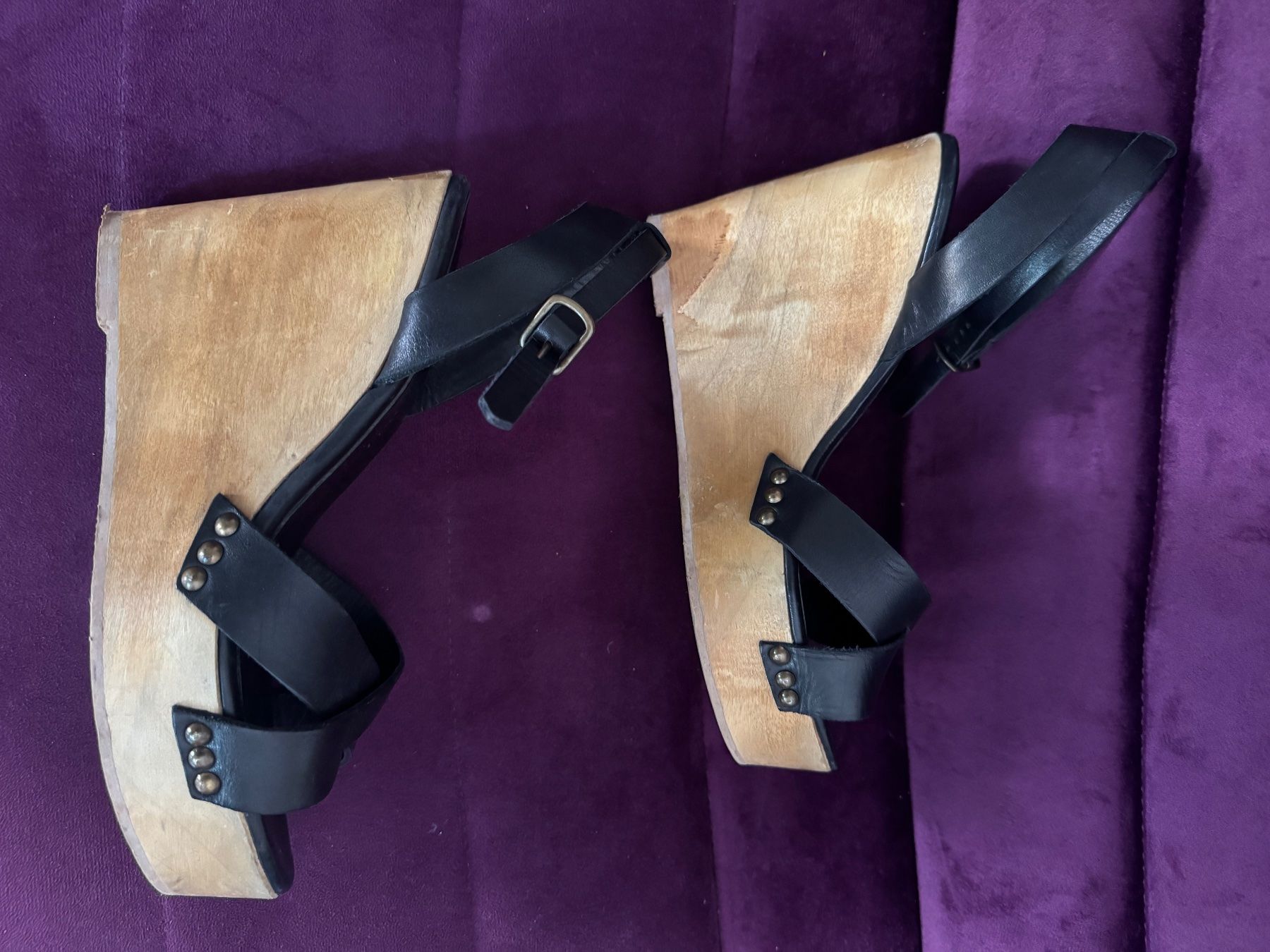 Damenschuhe: Sandals black plateaus – Gebraucht aus Zürich von MagicStuff007 1