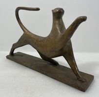 Paul Bianchi (1920-1973) Bronze Skulptur  >>Katze<<
