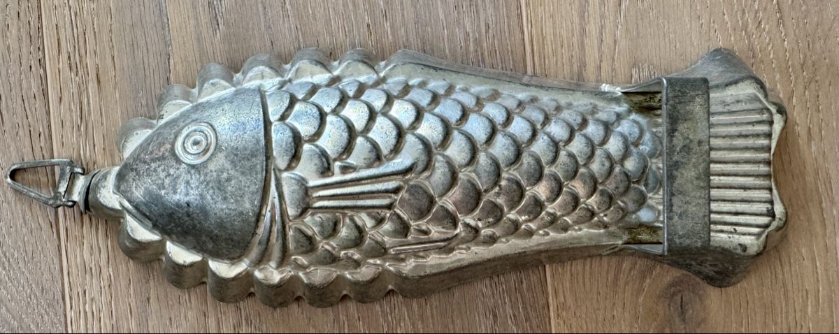 Backformen: Antike Backform Fisch Weissblech 27 cm – Gebraucht aus Rothrist von Luckywinner