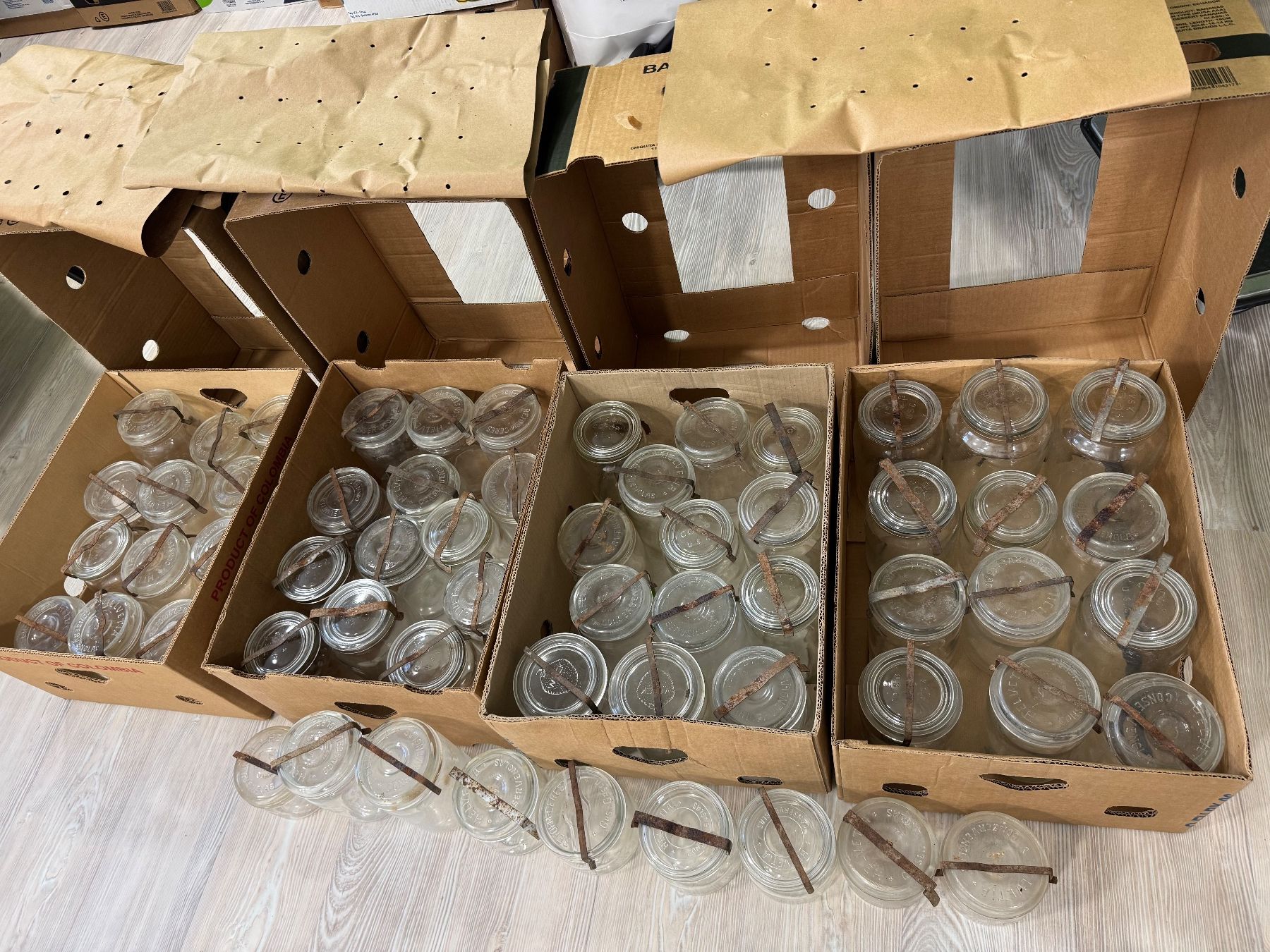 Tutte le decorazioni: 60x Einmachgläser zum Einmachen oder Kerzenlichter,Floristik – Usato da Fislisbach venduto da Butz_butz 1