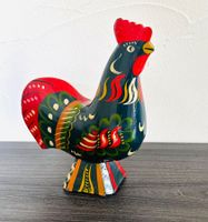 Grosses Dala Rooster Sweden, Henne Huhn Handarbeit