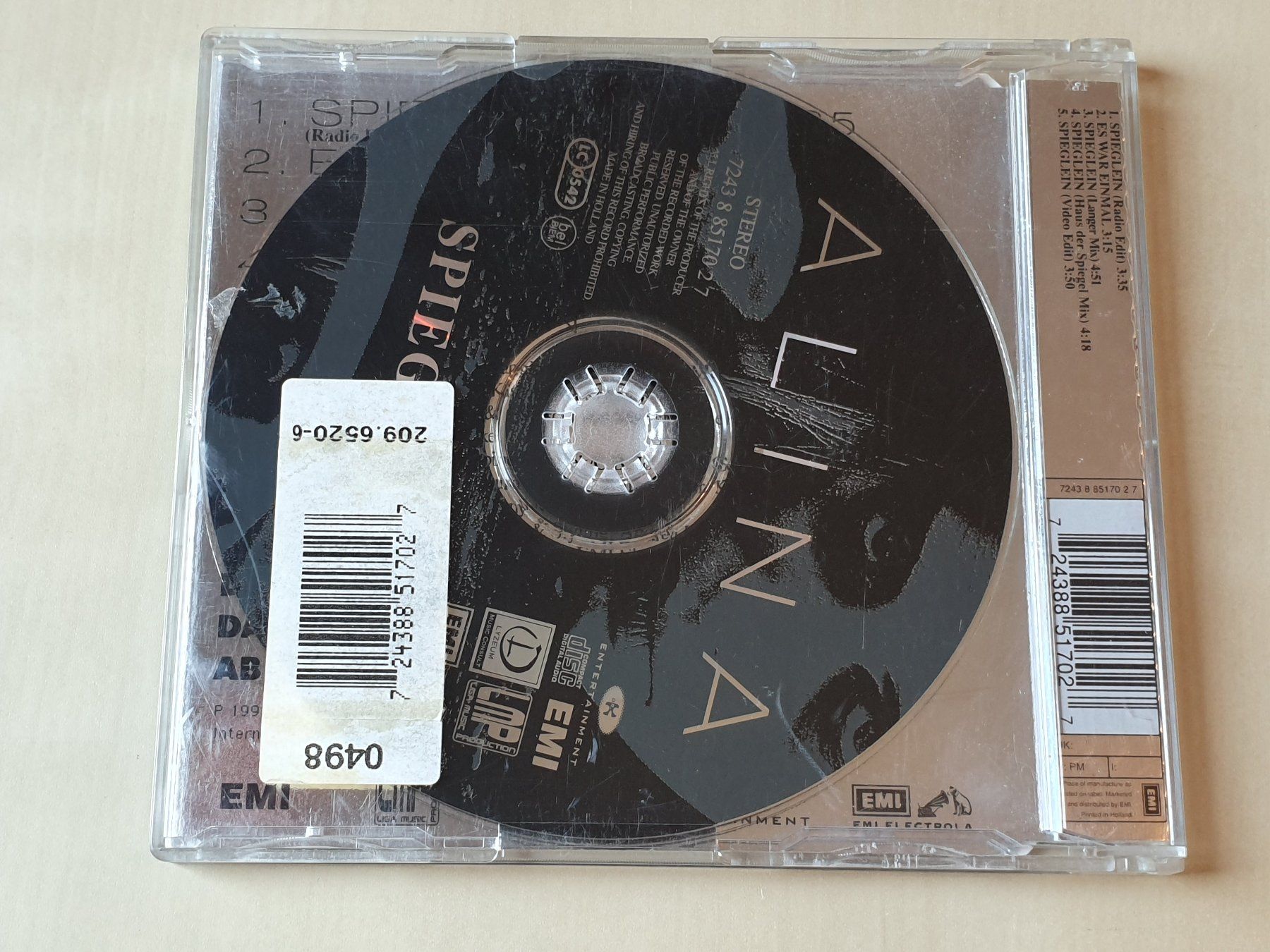 CDs: Alina Spieglein – D'occasion à Stansstad par collectorsshop 1