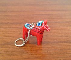 Vintage design G.A. Olsson Cheval / pferd 5 cm porte clé