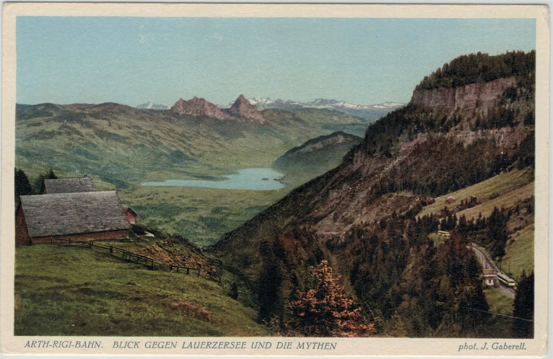 Cartoline postali: E 3 ARTH-RIGI-BAHN Lauerzsee Mythen – Nuovo e nell'imballaggio originale da Fribourg venduto da philafri