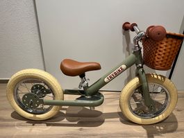 Trybike Dreirad und Laufrad Stahl 2-in-1 Vintage Edition