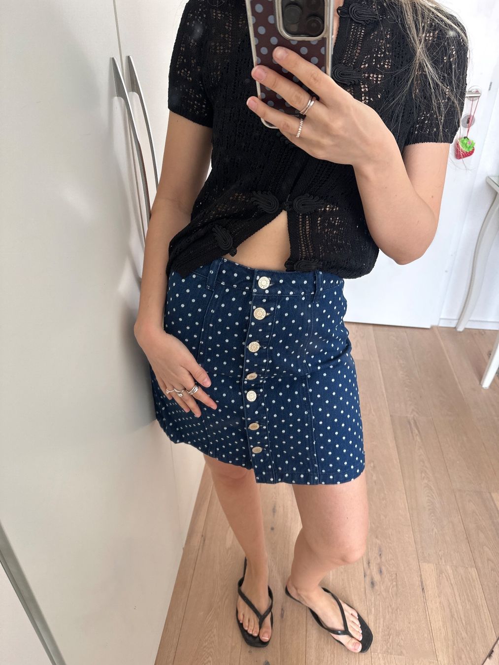 Röcke: Jeansrock polka dot Grösse 34, neu! – Gebraucht aus Rheineck von sam_9m27