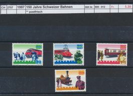 1997 "150 Jahre Schweizer Bahnen"", ** postfrisch