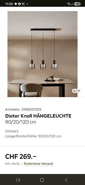 Kronleuchter & Deckenlampen: Esstischlampe – Gebraucht aus Sursee von Stadn1