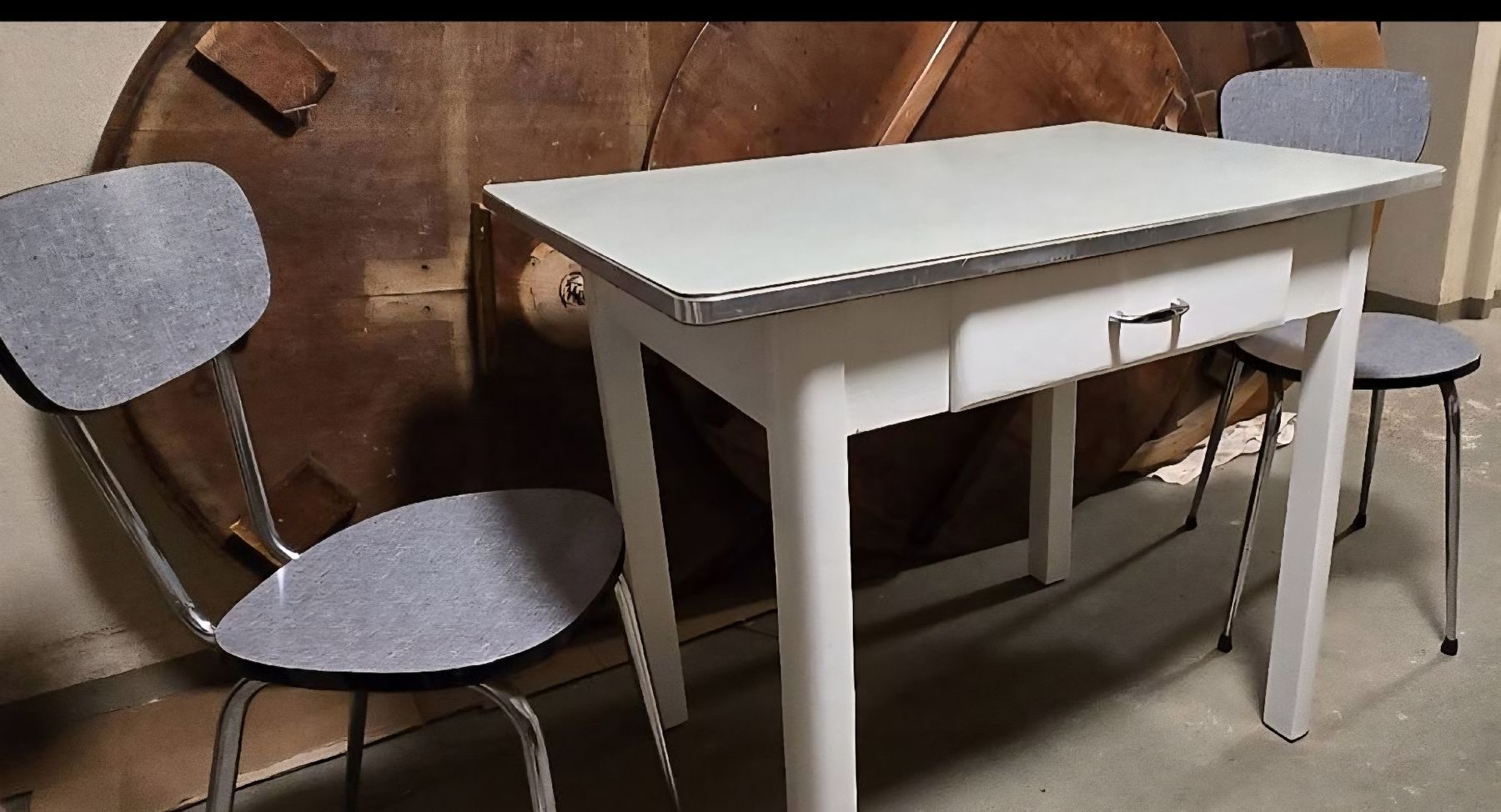 Tische: vintage Küchentisch – Gebraucht aus Zürich von Reni8048