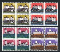 1976, Pro Patria, Schlösser I, Viererblöcke **