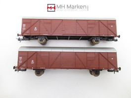 Lima 2x 303224 gedeckte Güterwagen DB DC GS H0