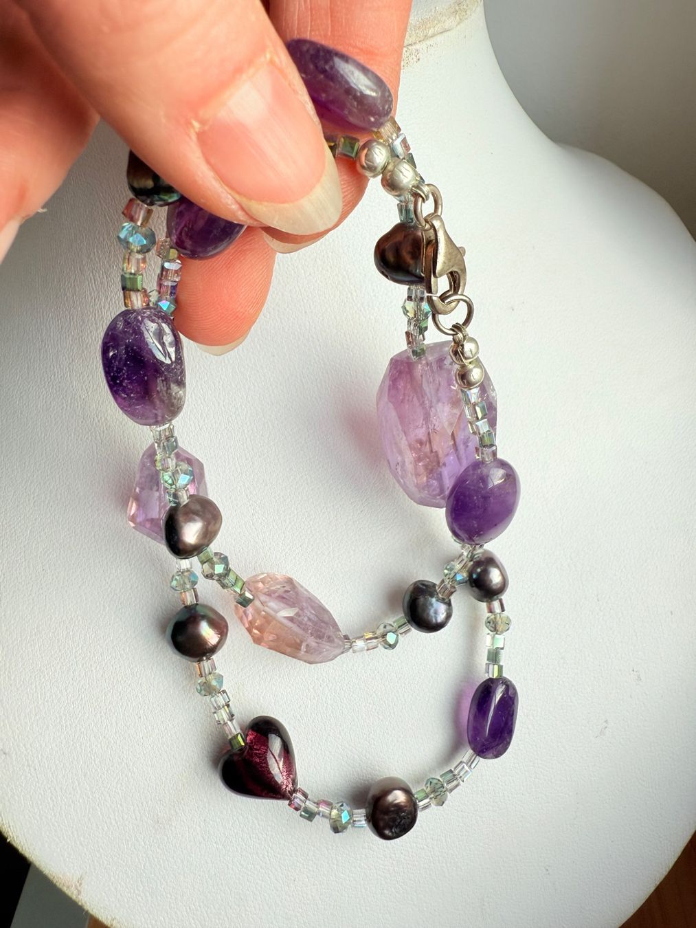 Swarovski Ketten: Unikat - Amethyst, Swarovski Collier NEU – Neu (gemäss Beschreibung) aus Basel von Chili007 7